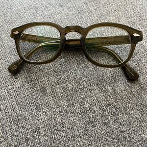 MOSCOT Olive Brown Round Acetate Eyeglasses- Lemtosh